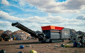 Broyeur mobile M&J Recycling MJ M4000 sur chenilles