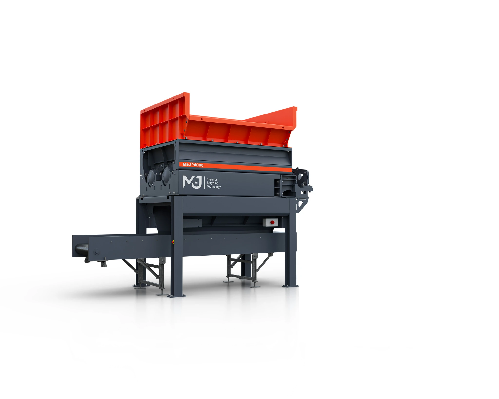 Pré-broyeur stationnaire M&J Recycling P4000E E-DRIVE