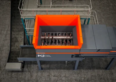 Pré-broyeur stationnaire M&J Recycling P4000E E-DRIVE
